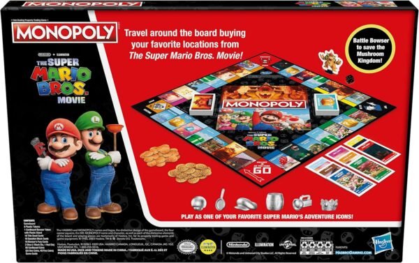 Monopoly The Super Mario Bros. Movie Edition Kids Board Game Family Games for Super Mario Fans Ages 8 Amazon Exclusive.jpg