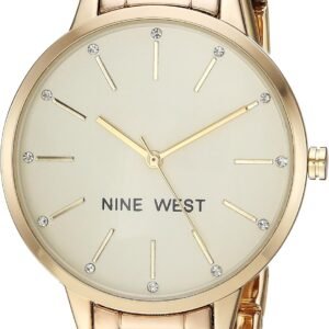 Nine West Womens Floral Dial Bracelet Watch.jpg
