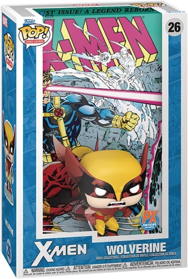 Pop Comic Cover Marvel X Men Wolverine PX Vinyl Figure.jpg