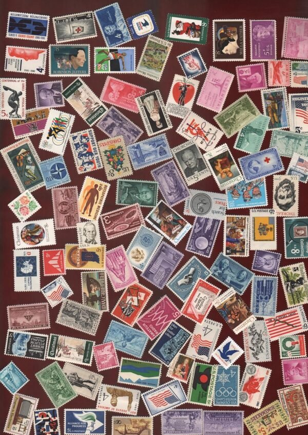 STAMP COLLECTORS Nice Large Lot of 100 Vintage Mint US.jpg
