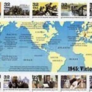 USPS 1945 WWII Victory at Last Collectible Stamp Block of.jpg