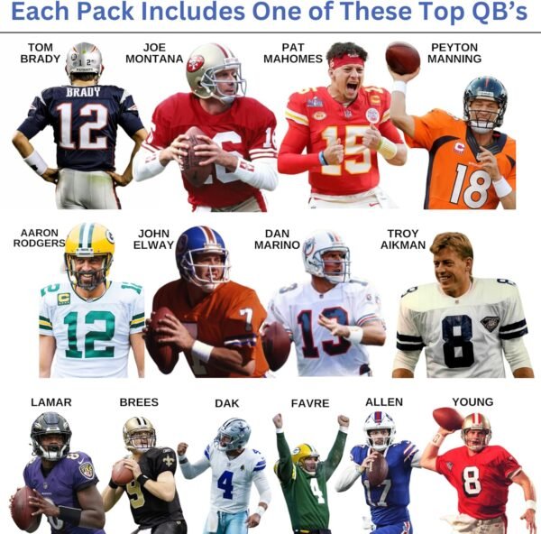 Ultimate Quarterback Guaranteed NFL All Time Legend or Superstar Graded 8 10 Mint Football Card Top QB in Each Mystery Pack Grades by PSA BGS SGC CGC Blind Bag Contains 1 NFL Card.jpg