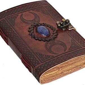 cuero 3 Moon Blue Lapiz Embossed Vintage Leather Journal.jpg