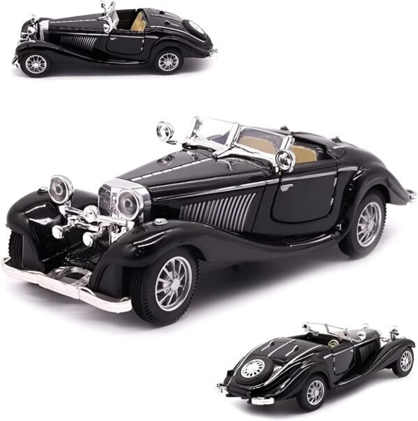 128 Scale Pullback Diecast Metal Antique Classic Model Cars Collectible Toy Gifts BlackLength 6.5in16.8cm.jpg