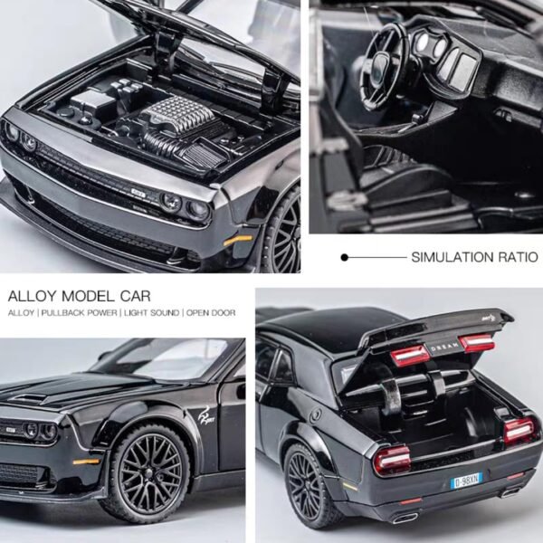 1751415851 Toy Car Model 132 Challenger Hellcat Alloy Model Car with Light and Sound Collectible Model Cars Pull Back Toy Vehicles for Boys Children Age 3 Year Old.jpg
