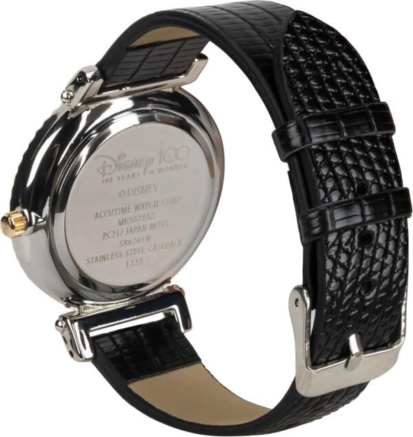 1751549055 Accutime Disney 100 Mickey Mouse Black Analog Watch for Men Adults with Leather Band Japanese Quartz Movement Model MK5571AZ.jpg