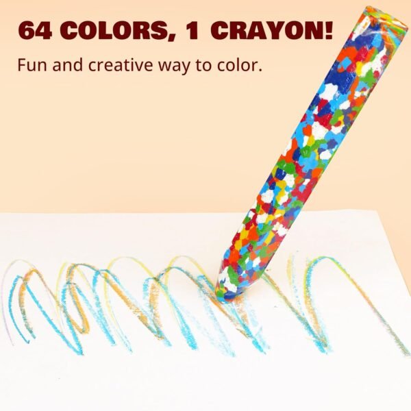 1751577851 Multicolor Crazy Giant Crayon Pack 2PC 8 inches Long Perfect for Arts and Crafts Projects Jumbo Crayons Huge Kids Crayons.jpg