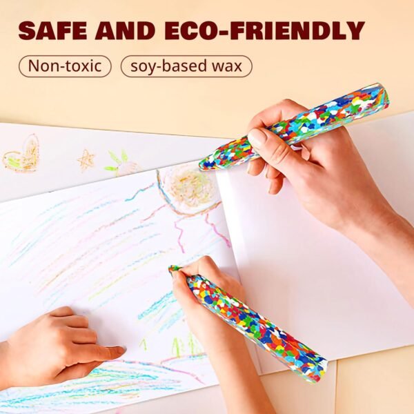 1751577852 Multicolor Crazy Giant Crayon Pack 2PC 8 inches Long Perfect for Arts and Crafts Projects Jumbo Crayons Huge Kids Crayons.jpg