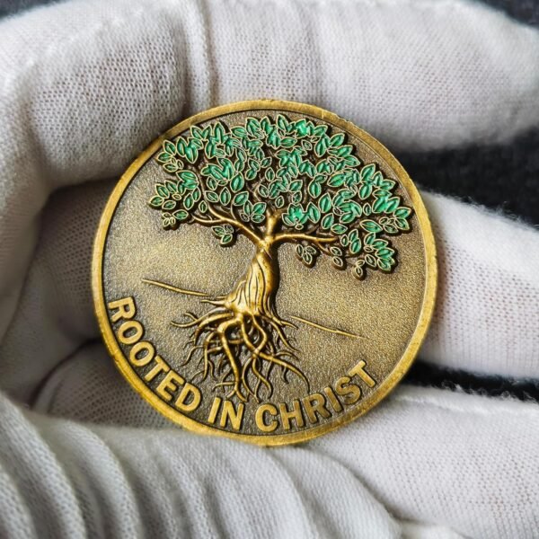 1752269051 Rooted in Christ Challenge Coin Antique Gold Color Christian Lucky Coin Bible Verse Medallion Pocket Hug Token Single Coin.jpg