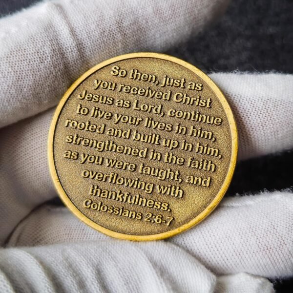 1752269052 Rooted in Christ Challenge Coin Antique Gold Color Christian Lucky Coin Bible Verse Medallion Pocket Hug Token Single Coin.jpg