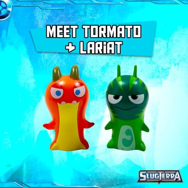 1752279851 SLUGTERRA Mini Collectible Figurines Includes 2 Figures Featured in Epic Series Tormato Lariat Characters Toy for Kids Teens 2 Pack.jpg
