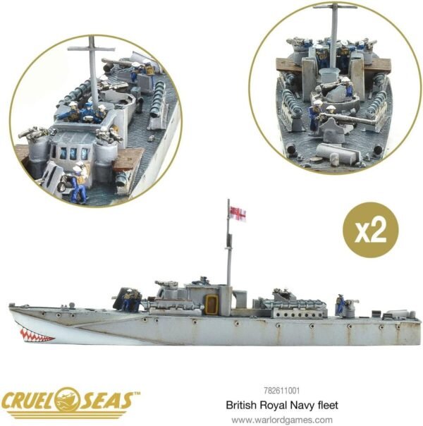 1752351852 Cruel Seas Warlord British Royal Fleet 1300 WWII Naval Military Wargaming Plastic Model Kit 782611001.jpg