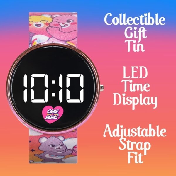 1752582253 Accutime Care Bears Kids Digital Watch Collectible Tin Easy to Read Round LED Display.jpg