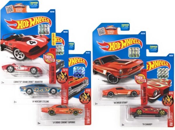 1752596652 Hot Wheels Muscle Car Madness 5 Pack Random Diecast Bundle Set with Various Corvettes Mustangs Camaros Chargers GTOs Firebirds Shelby and More.jpg