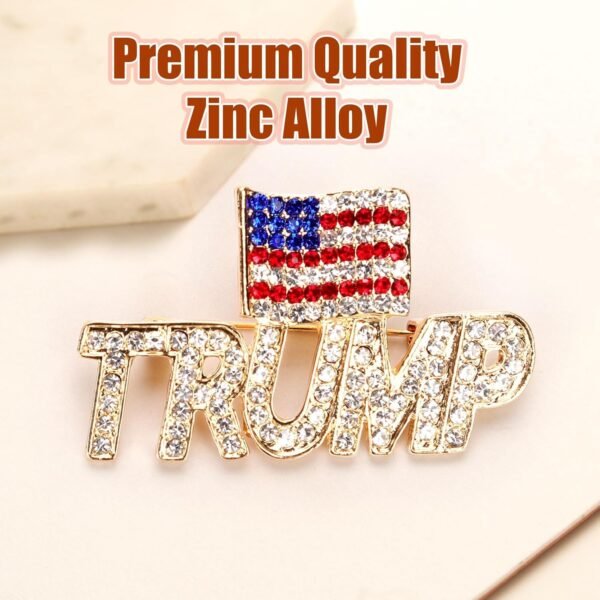 1752809056 Trump Pin with USA Flag Crystal Trump Lapel Brooch Memorabilia Gift for 2024 United States Presidential Election white red blue.jpg