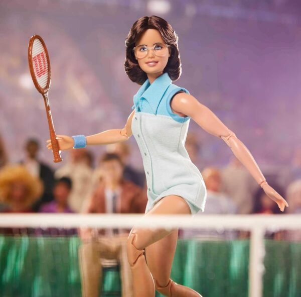 1753475052 Barbie Inspiring Women Series Billie Jean King Collectible Doll Approx. 12 in Wearing Tennis Dress and Accessories with Doll Stand and Certificate of Authenticity.jpg
