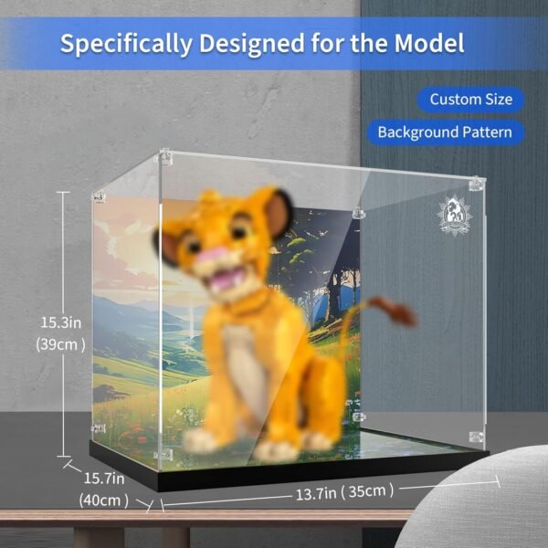 1753817053 Acrylic Display Case Compatible with 43247 Young Simba The Lion King ONLY Display Case The Model NOT Included.jpg