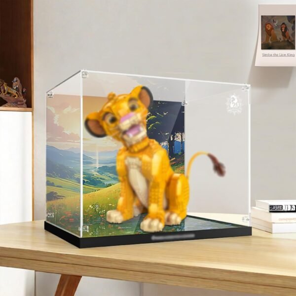 1753817056 Acrylic Display Case Compatible with 43247 Young Simba The Lion King ONLY Display Case The Model NOT Included.jpg