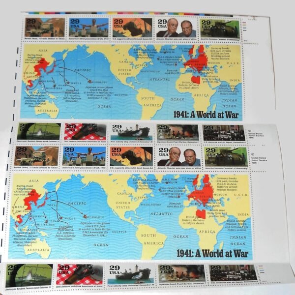 1941 WWII A World At War Collectible 29 Cent Stamp.jpg