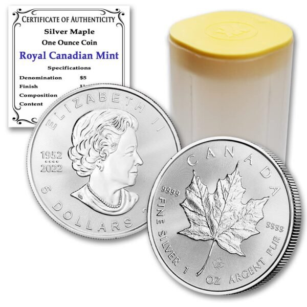2023 Lot of 10 1 oz Canadian Silver Maple.jpg