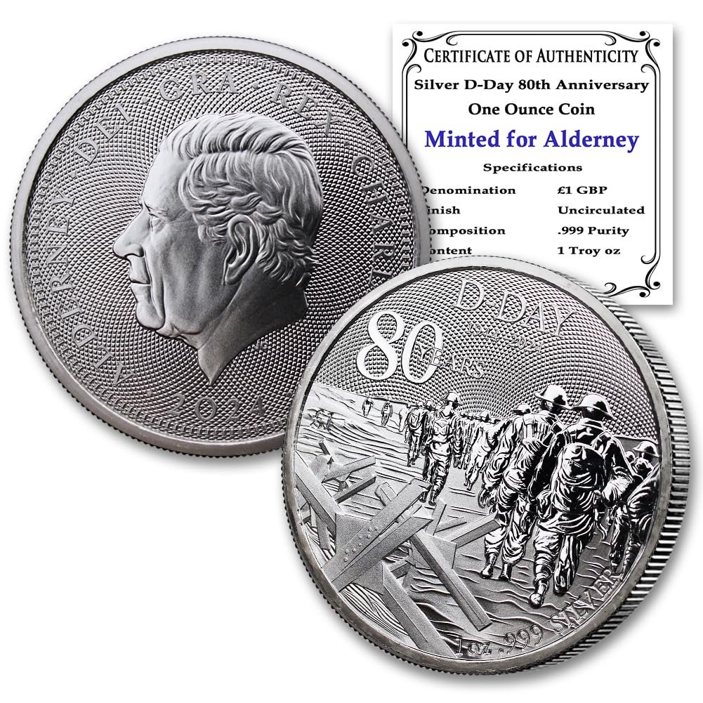 2024 1 oz Alderney 999 Silver D Day 80th Anniversary Coin Brilliant.jpg
