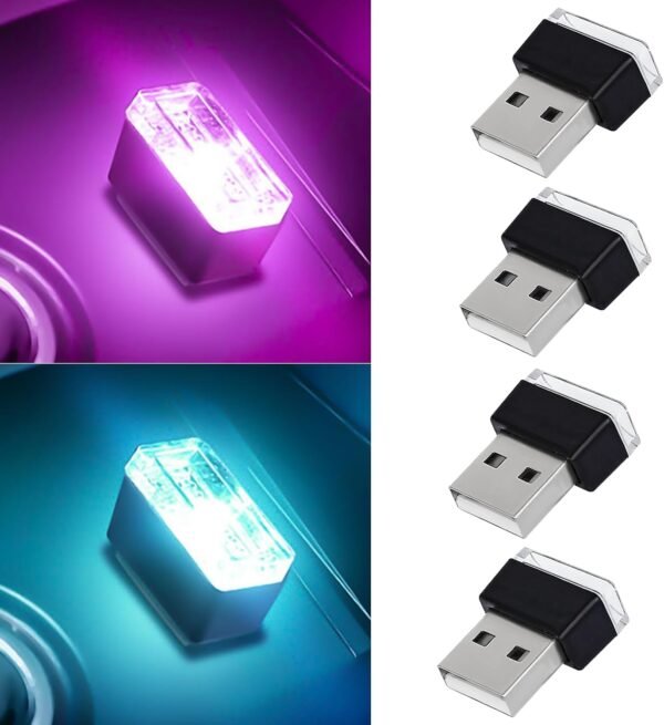 4 PCS USB LED Car Interior Atmosphere Lamp Portable Mini.jpg
