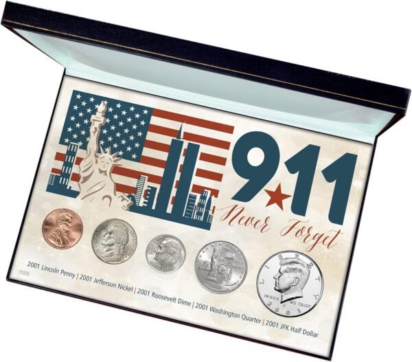 9 11 Never Forget Coin Collection in Display Box September 11.jpg