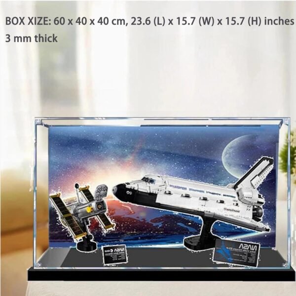 Acrylic Display Box Clear Display Box Compatible with Lego 10283 Space Shuttle Discovery Kit Dust Box Collectible Decoration Box Only.jpg