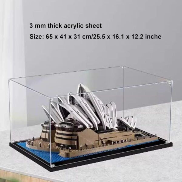 Acrylic Display Box for Lego Sydney Opera House 10234 Model Kit Dustproof Clear Box Collectible Countertop Display Case Box Only 3 mm.jpg