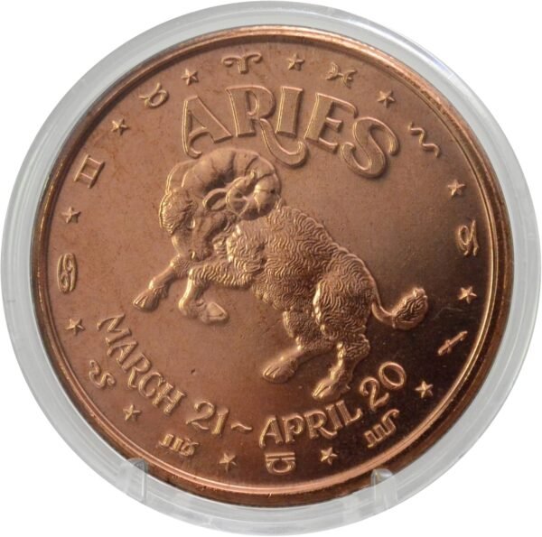 Aries Ram Token 1 oz Pure Copper Challenge Coin in.jpg