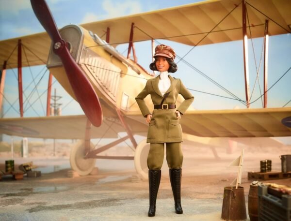 Barbie Inspiring Women Doll Bessie Coleman Collectible Dressed in Aviator Suit with Helmet and Goggles.jpg