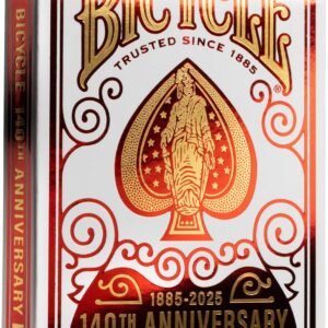Bicycle 140th Year Anniversary Playing Cards Red and Gold Foil.jpg