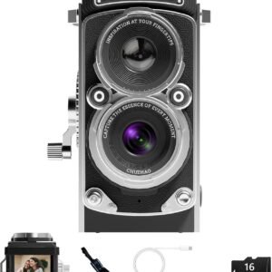 CHUZHAO Vintage Mini Digital Camera Portable TLR Style Retro Point.jpg