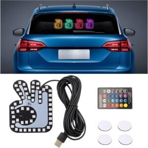 Car Hand Gesture Light LED Funny Automotive Back Window Road.jpg