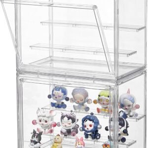 Clear Acrylic Display Case2 Pack 3 Tier Adjustable Display Box.jpg