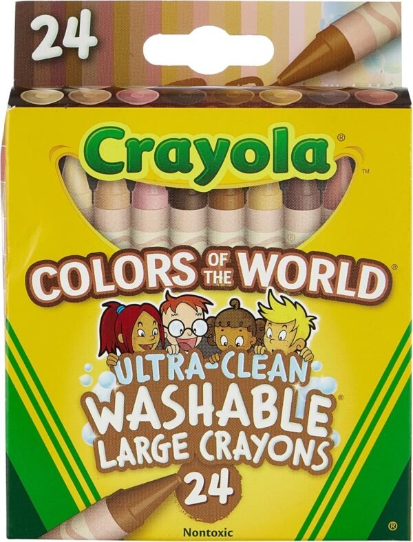 Crayola 24 Ct Large Ultra Clean Washable Crayons Colors of the.jpg