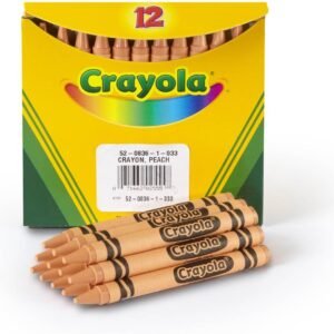 Crayola Crayons Peach Single Color Crayon Refill 12 Count Bulk.jpg