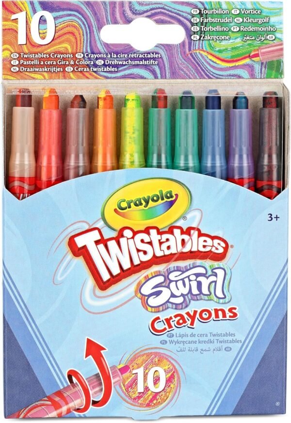Crayola Swirl Mini Twistables Crayons 10ct Multicolor Crayons for Kids.jpg
