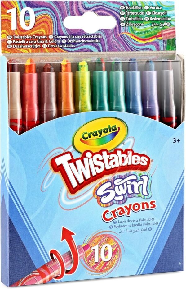Crayola Swirl Mini Twistables Crayons 10ct Multicolor Crayons for Kids No Sharpening Great for Art Projects Nontoxic 3.jpg