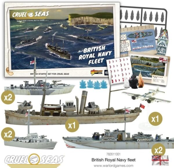 Cruel Seas Warlord British Royal Fleet 1300 WWII Naval Military.jpg