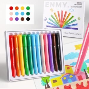 ENMY 12 Colors Gel Crayons Twistable Non Toxic Crayons Set Washable.jpg