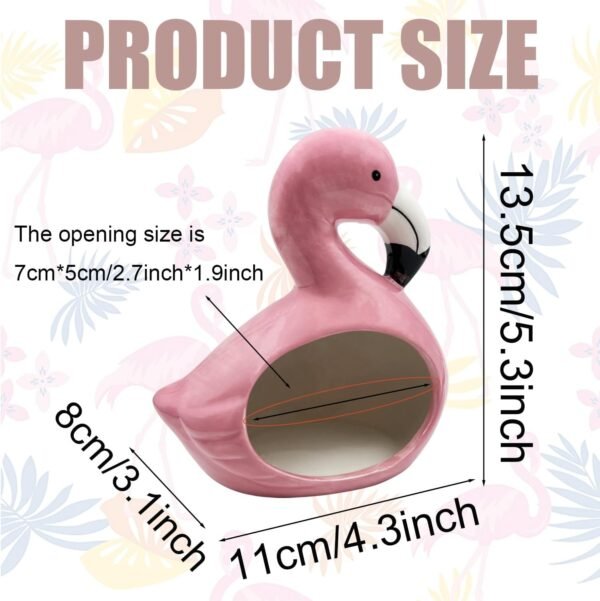 Flamingo Ceramic Candy Bowl Pink Flamingo Candy Dish Cute Flamingo Serving Dish Flamingo Decorative Bowl Flamingo Candy Holder for Home Decor.jpg