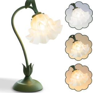 Flower Table LampLED Reading Light Bedside Vintage Flower Night Light3.jpg