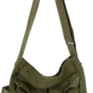GAXOS Aesthetic Cute Messenger Bag for School Vintage Black Canvas.jpg