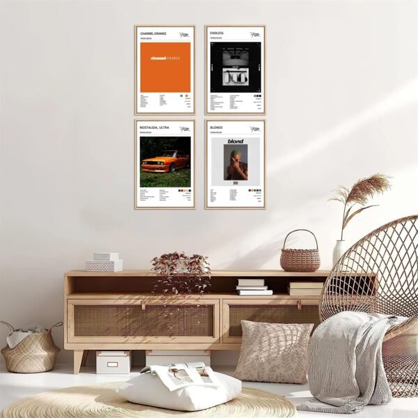 HYDIK Frank Ocean Poster Album Cover Limited Edition Posters Set of 4 Unframed 8in x 12in20x30cm Canvas Poster Bedroom Decor Sports Landscape Office Room Decor Gift.jpg