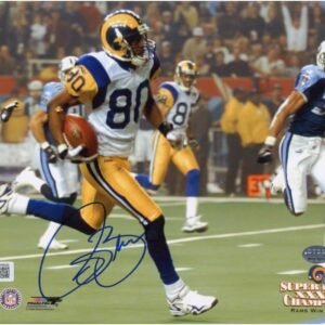 Isaac Bruce Autographed St Louis 8x10 Football Photo BAS.jpg