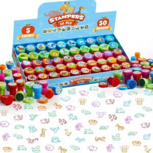 JOYIN 50 Pcs Animal Stamps for Kids with 50 Different.jpg