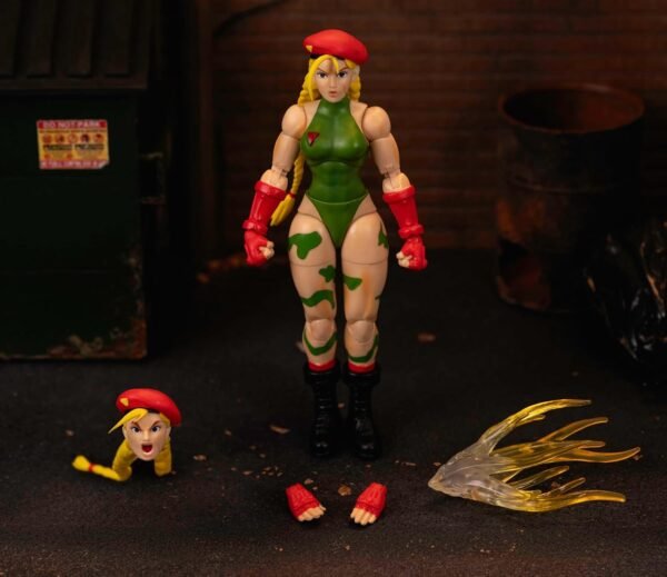 Jada Toys – Street Fighter II Cammy Action Figure 112 Scale Collectible Includes Interchangeable Heads Hands and Accessories Ages 13 Classic Video Game Nostalgia.jpg
