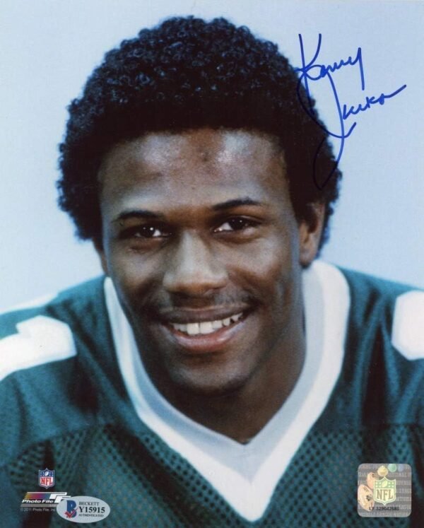 Kenny Jackson Autographed Philadelphia Eagles 8x10 Photo BAS COA.jpg