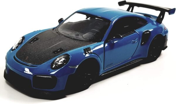 KiNSMART 2010 Porsche 911 GT2 RS Aqua Blue 136 Scale.jpg